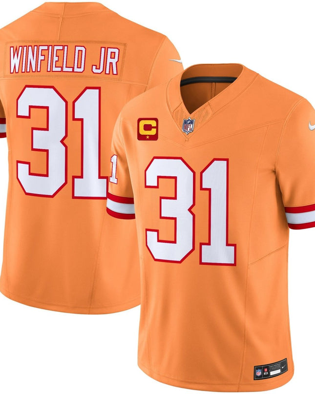 Men's Tampa Bay Buccaneers Throwback Vapor Limited Jersey V2 - All Stitched TBBUC_KDZ - KINDOZY