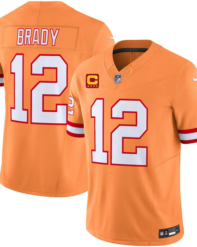 Men's Tampa Bay Buccaneers Throwback Vapor Limited Jersey V2 - All Stitched TBBUC_KDZ - KINDOZY