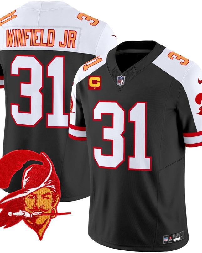 Men's Tampa Bay Buccaneers Throwback Vapor Limited Jersey V2 - All Stitched TBBUC_KDZ - KINDOZY