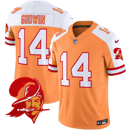 Men's Tampa Bay Buccaneers Throwback Vapor Limited Jersey V2 - All Stitched TBBUC_KDZ - KINDOZY