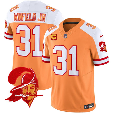 Men's Tampa Bay Buccaneers Throwback Vapor Limited Jersey V2 - All Stitched TBBUC_KDZ - KINDOZY