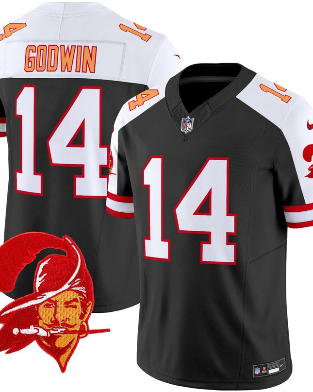 Men's Tampa Bay Buccaneers Throwback Vapor Limited Jersey V2 - All Stitched TBBUC_KDZ - KINDOZY