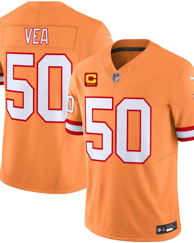 Men's Tampa Bay Buccaneers Throwback Vapor Limited Jersey V2 - All Stitched TBBUC_KDZ - KINDOZY