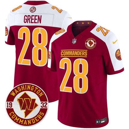 Men's Washington Commanders 2024 Vapor Limited Jersey - Est. 1932 Patch - All Stitched WASCOM_KDZ - KINDOZY