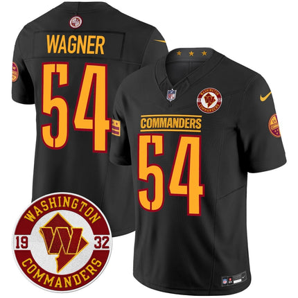 Men's Washington Commanders 2024 Vapor Limited Jersey - Est. 1932 Patch - All Stitched WASCOM_KDZ - KINDOZY