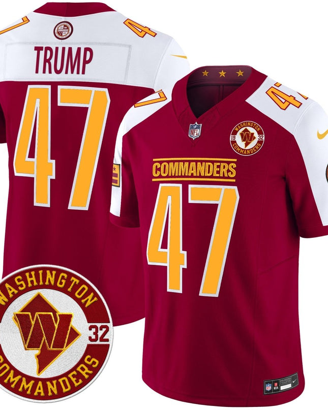 Men's Washington Commanders 2024 Vapor Limited Jersey - Est. 1932 Patch - All Stitched WASCOM_KDZ - KINDOZY