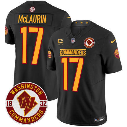 Men's Washington Commanders 2024 Vapor Limited Jersey - Est. 1932 Patch - All Stitched WASCOM_KDZ - KINDOZY