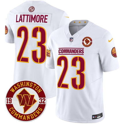 Men's Washington Commanders 2024 Vapor Limited Jersey - Est. 1932 Patch - All Stitched WASCOM_KDZ - KINDOZY