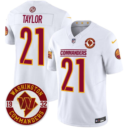 Men's Washington Commanders 2024 Vapor Limited Jersey - Est. 1932 Patch - All Stitched WASCOM_KDZ - KINDOZY