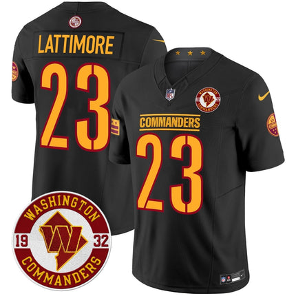 Men's Washington Commanders 2024 Vapor Limited Jersey - Est. 1932 Patch - All Stitched WASCOM_KDZ - KINDOZY