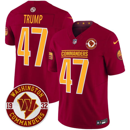 Men's Washington Commanders 2024 Vapor Limited Jersey - Est. 1932 Patch - All Stitched WASCOM_KDZ - KINDOZY