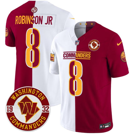 Men's Washington Commanders 2024 Vapor Limited Jersey - Est. 1932 Patch - All Stitched WASCOM_KDZ - KINDOZY