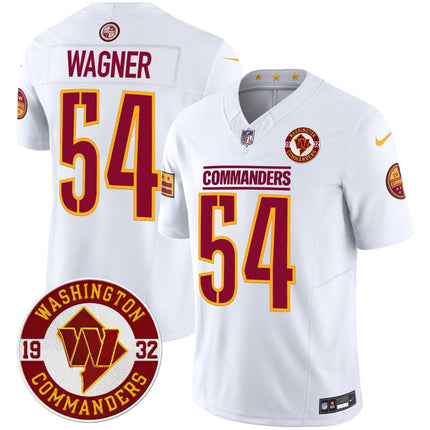 Men's Washington Commanders 2024 Vapor Limited Jersey - Est. 1932 Patch - All Stitched WASCOM_KDZ - KINDOZY