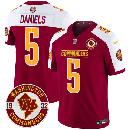Men's Washington Commanders 2024 Vapor Limited Jersey - Est. 1932 Patch - All Stitched WASCOM_KDZ - KINDOZY