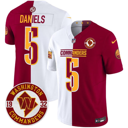 Men's Washington Commanders 2024 Vapor Limited Jersey - Est. 1932 Patch - All Stitched WASCOM_KDZ - KINDOZY