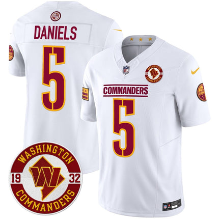 Men's Washington Commanders 2024 Vapor Limited Jersey - Est. 1932 Patch - All Stitched WASCOM_KDZ - KINDOZY