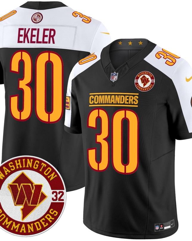 Men's Washington Commanders 2024 Vapor Limited Jersey - Est. 1932 Patch - All Stitched WASCOM_KDZ - KINDOZY