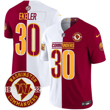 Men's Washington Commanders 2024 Vapor Limited Jersey - Est. 1932 Patch - All Stitched WASCOM_KDZ - KINDOZY