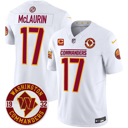 Men's Washington Commanders 2024 Vapor Limited Jersey - Est. 1932 Patch - All Stitched WASCOM_KDZ - KINDOZY