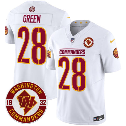 Men's Washington Commanders 2024 Vapor Limited Jersey - Est. 1932 Patch - All Stitched WASCOM_KDZ - KINDOZY