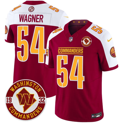 Men's Washington Commanders 2024 Vapor Limited Jersey - Est. 1932 Patch - All Stitched WASCOM_KDZ - KINDOZY