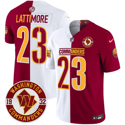 Men's Washington Commanders 2024 Vapor Limited Jersey - Est. 1932 Patch - All Stitched WASCOM_KDZ - KINDOZY