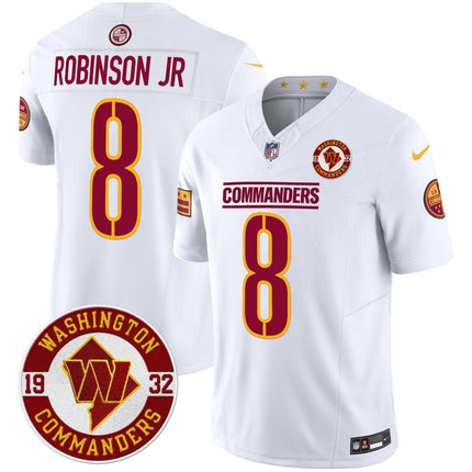 Men's Washington Commanders 2024 Vapor Limited Jersey - Est. 1932 Patch - All Stitched WASCOM_KDZ - KINDOZY