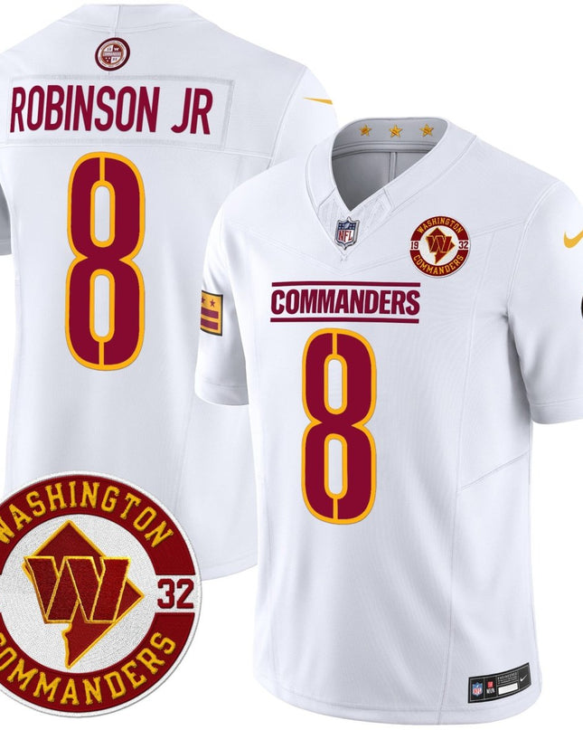 Men's Washington Commanders 2024 Vapor Limited Jersey - Est. 1932 Patch - All Stitched WASCOM_KDZ - KINDOZY