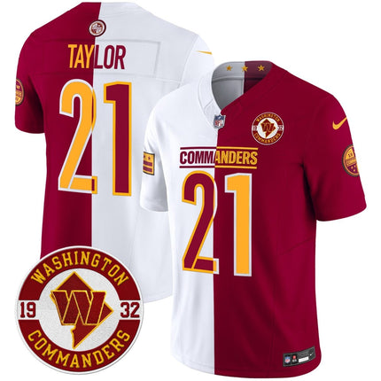 Men's Washington Commanders 2024 Vapor Limited Jersey - Est. 1932 Patch - All Stitched WASCOM_KDZ - KINDOZY