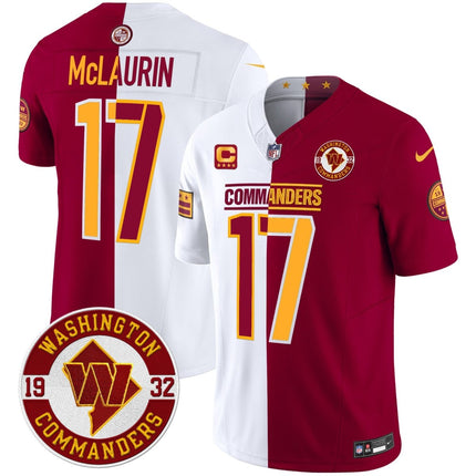 Men's Washington Commanders 2024 Vapor Limited Jersey - Est. 1932 Patch - All Stitched WASCOM_KDZ - KINDOZY