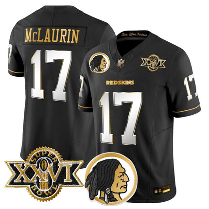 Men's Washington Redskins Throwback 1992 Super Bowl XXVI Patch Gold Vapor Limited Jersey - All Stitched - KINDOZY
