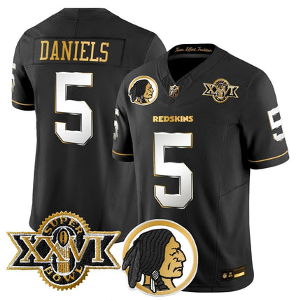 Men's Washington Redskins Throwback 1992 Super Bowl XXVI Patch Gold Vapor Limited Jersey - All Stitched - KINDOZY