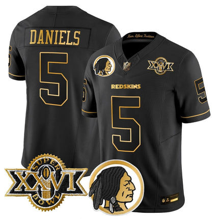 Men's Washington Redskins Throwback 1992 Super Bowl XXVI Patch Gold Vapor Limited Jersey - All Stitched - KINDOZY