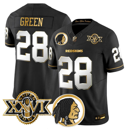 Men's Washington Redskins Throwback 1992 Super Bowl XXVI Patch Gold Vapor Limited Jersey - All Stitched - KINDOZY