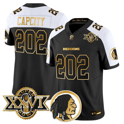 Men's Washington Redskins Throwback 1992 Super Bowl XXVI Patch Gold Vapor Limited Jersey - All Stitched - KINDOZY