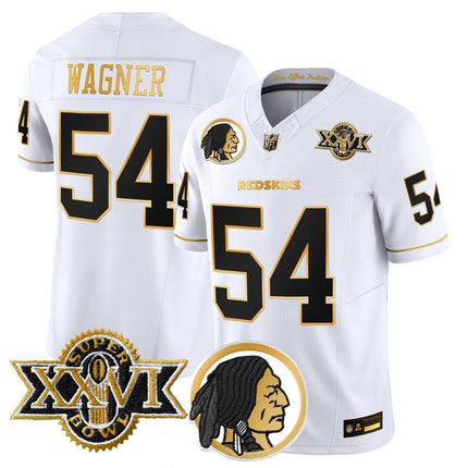 Men's Washington Redskins Throwback 1992 Super Bowl XXVI Patch Gold Vapor Limited Jersey - All Stitched - KINDOZY