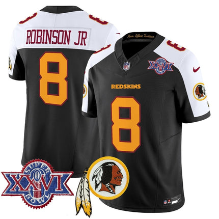 Men's Washington Redskins Throwback 1992 Super Bowl XXVI Patch Vapor Limited Jersey V3 - All Stitched - KINDOZY