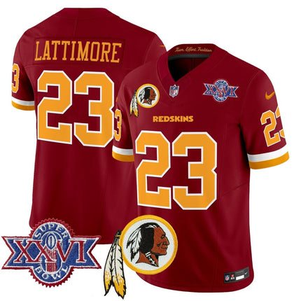 Men's Washington Redskins Throwback 1992 Super Bowl XXVI Patch Vapor Limited Jersey V3 - All Stitched - KINDOZY