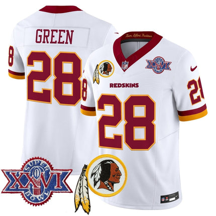 Men's Washington Redskins Throwback 1992 Super Bowl XXVI Patch Vapor Limited Jersey V3 - All Stitched - KINDOZY