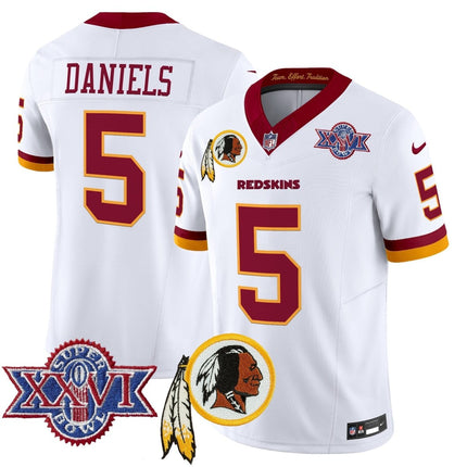 Men's Washington Redskins Throwback 1992 Super Bowl XXVI Patch Vapor Limited Jersey V3 - All Stitched - KINDOZY
