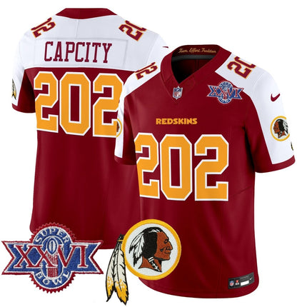 Men's Washington Redskins Throwback 1992 Super Bowl XXVI Patch Vapor Limited Jersey V3 - All Stitched - KINDOZY