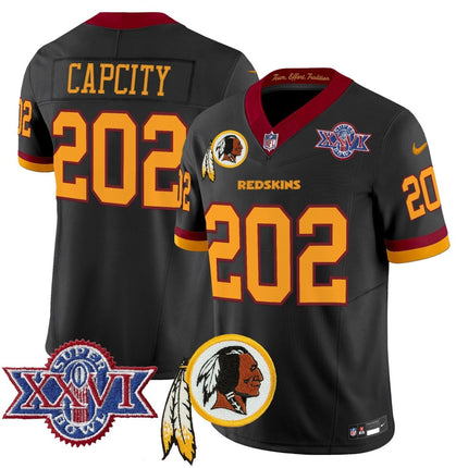 Men's Washington Redskins Throwback 1992 Super Bowl XXVI Patch Vapor Limited Jersey V3 - All Stitched - KINDOZY