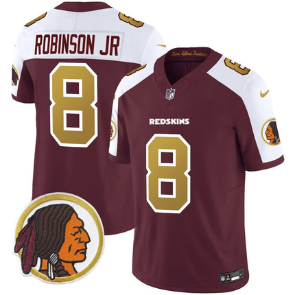 Men's Washington Redskins Throwback Vapor Limited Jersey - All Stitched - KINDOZY
