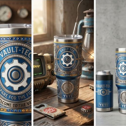 Fallout Tumbler with Lid and Handle