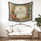 Blessed & Loved - Personalized Christian Baby Woven Blanket