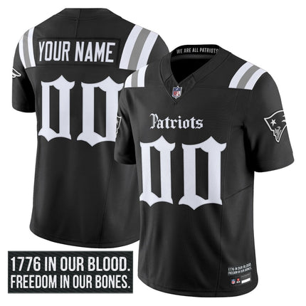 New England Patriots 'Gothic Revolution Edition' Vapor Limited Custom Jersey - All Stitched NEPAT_KDZ - KINDOZY
