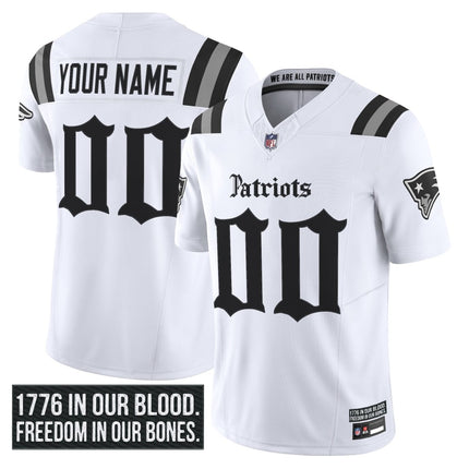 New England Patriots 'Gothic Revolution Edition' Vapor Limited Custom Jersey - All Stitched NEPAT_KDZ - KINDOZY