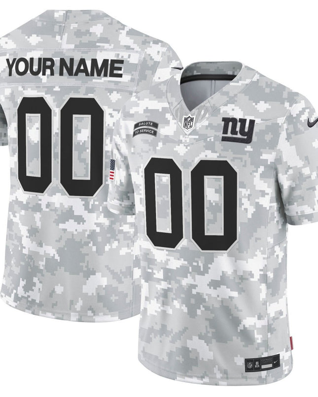 New York Giants 2024 Salute to Service Vapor Limited Custom Jersey - Arctic Camo - All Stitched NYG_KDZ - KINDOZY