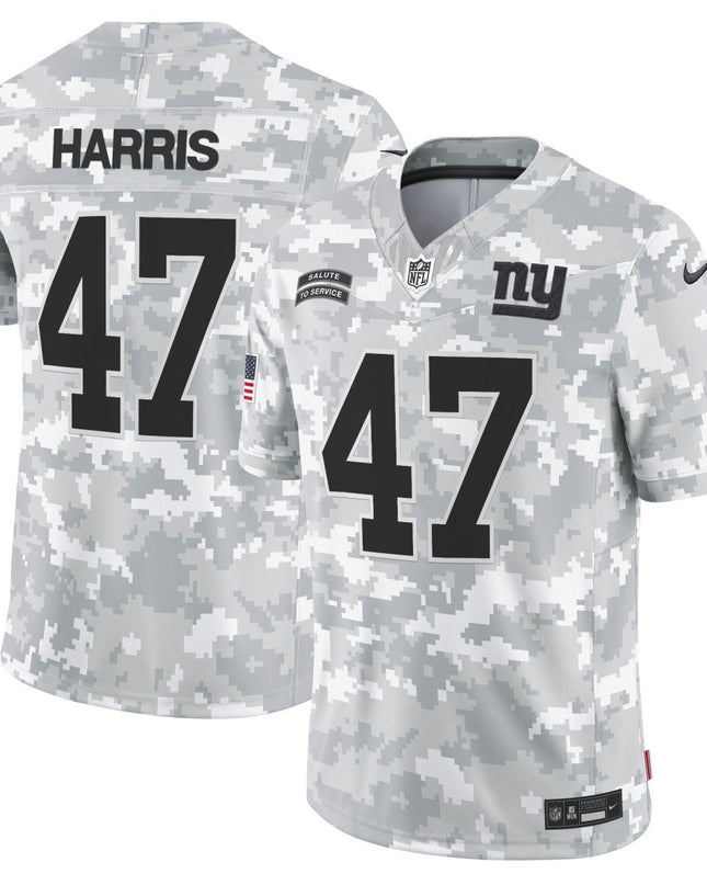 New York Giants 2024 Salute to Service Vapor Limited Jersey - Arctic Camo - All stitched NYG_KDZ - KINDOZY