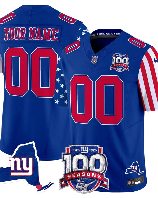 New York Giants American Style Vapor Limited Custom Jersey - All Stitched NYG_KDZ - KINDOZY